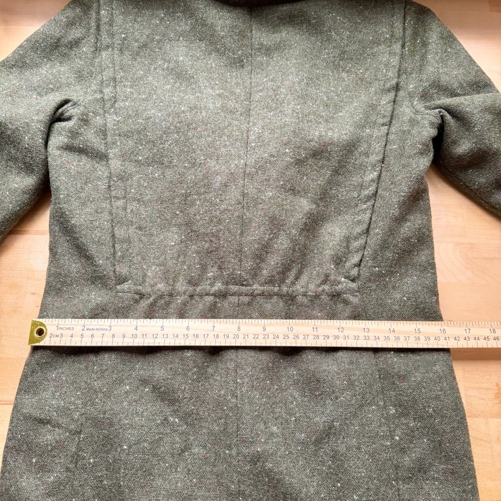 Vintage SEELER West Germany Wool Jacket Nappa Leather Field Coat Trachten Blazer - Picture 15 of 16